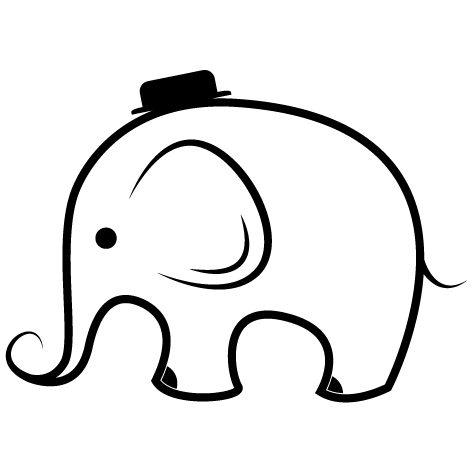 Sticker Éléphant : 01